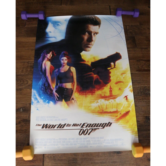 VINTAGE The World Is Not Enough 007 1999 Original Movie Poster 27x40 Rolled